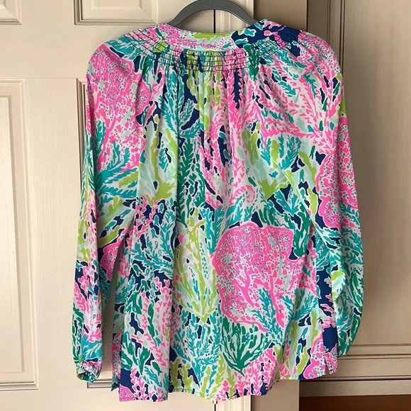Lillly Pulitzer silk top - Picture 5 of 6